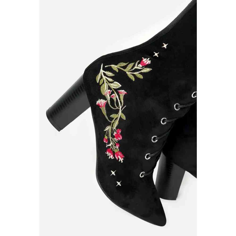 Restyle - Astrantia Kniehoge laarzen - Zwart